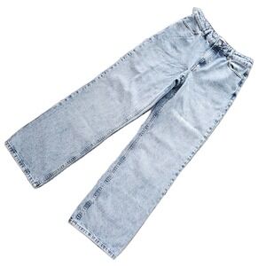 Sèzane Denim Jeans Women Light Wash Wide Leg Baggy FR 38 US 29 US 4/6 Mid Rise